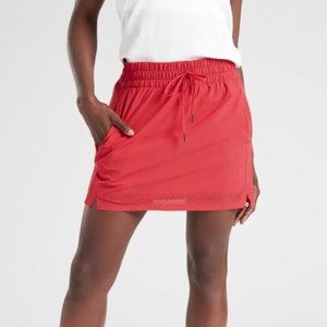New Athleta Red Baja Skort S
